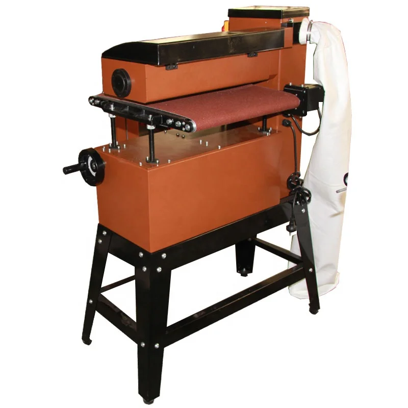 202618'' Inch Drum Sander Woodworking Machine 36'' Width Processing Belt Sander Polishing Grinding Core Motor Component Wood San