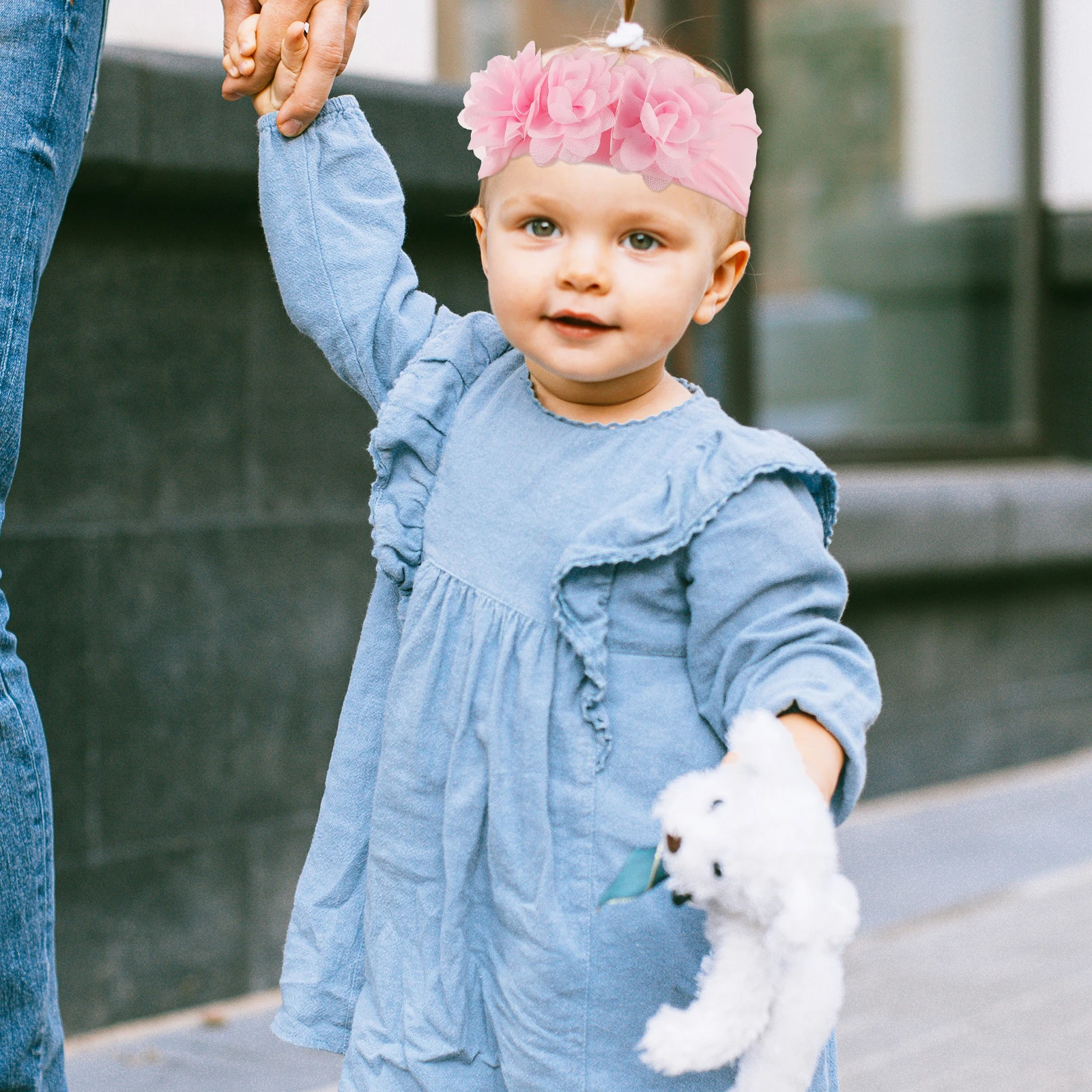 

Soft Kids Headbands Floral Baby Hair Bands Cloth Headwear For Girls Colorful Infant Accessories Party Gift Cartoon