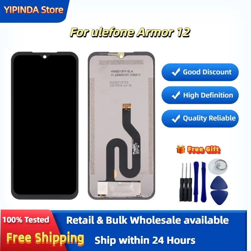 LCD display For Ulefone Armor 12 Touch Screen Digitizer Assembly New Replacement for Ulefone phones with Free DisassembleTools