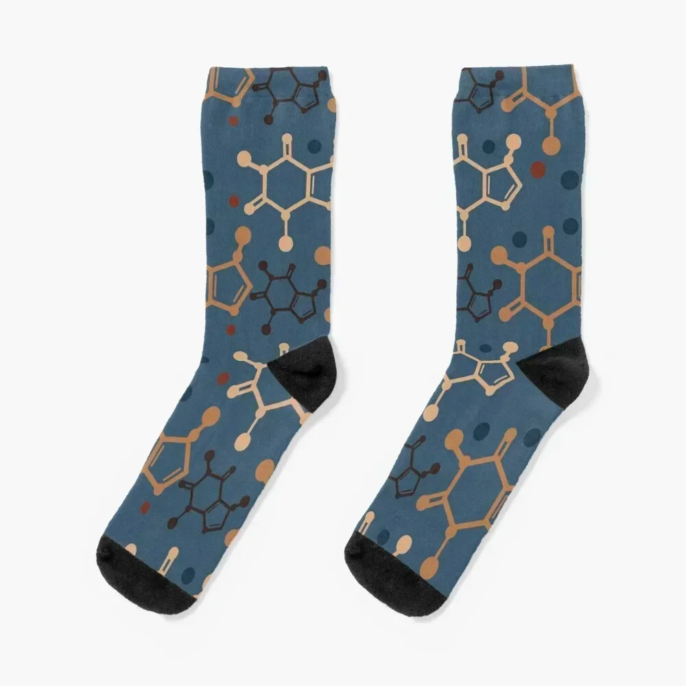 

Caffeine Molecule Design Socks gift hiking Crossfit gifts Girl'S Socks Men's