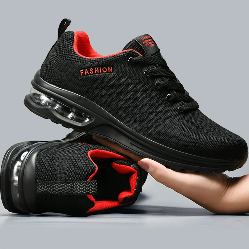 Men Sports Shoes Big Size Comfortable Fashionable Lace Up Casual Anti Slip Wear-resistant Outdoor Mesh Running Shoes for Men image 6