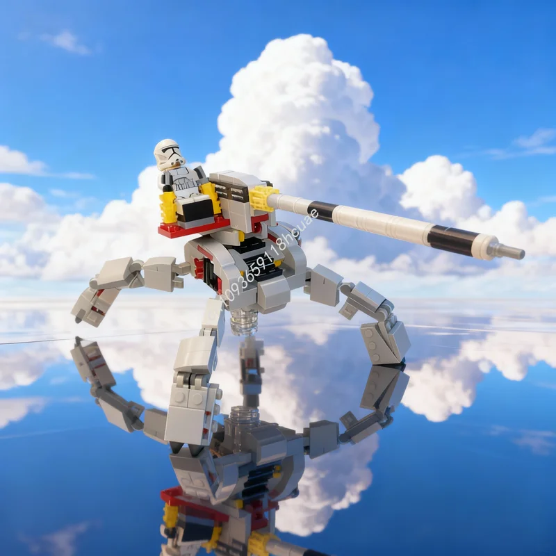 

214 деталей MOC Star Battle Big AV 7, альтернативная модель, конструктор, игрушка, архитектурный набор, рождественский подарок, сборка своими руками, креативная идея, развивающая игрушка