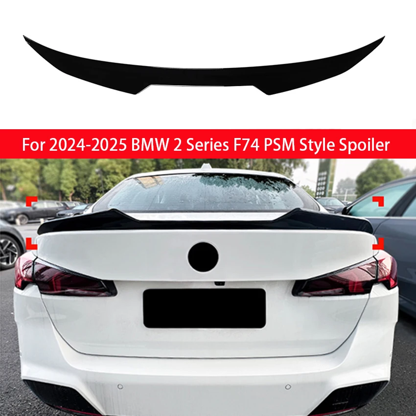 

For 2024-2025 BMW 2 Series F74 ABS Tail Trunk Wing Decoration PSM Style color Rear Lip Spoiler Exterior Tuning Accessories