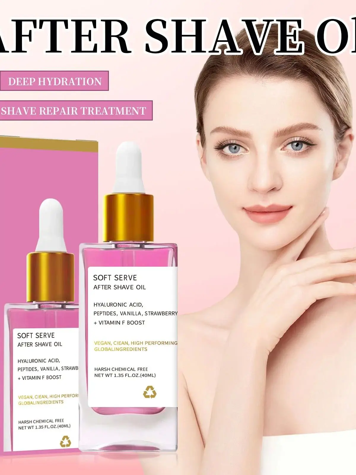 イチゴ風味の女性用アフターシェーブオイル-スムーススキンケア-diy編み物材料パッケージ-中国ブランド-未登録