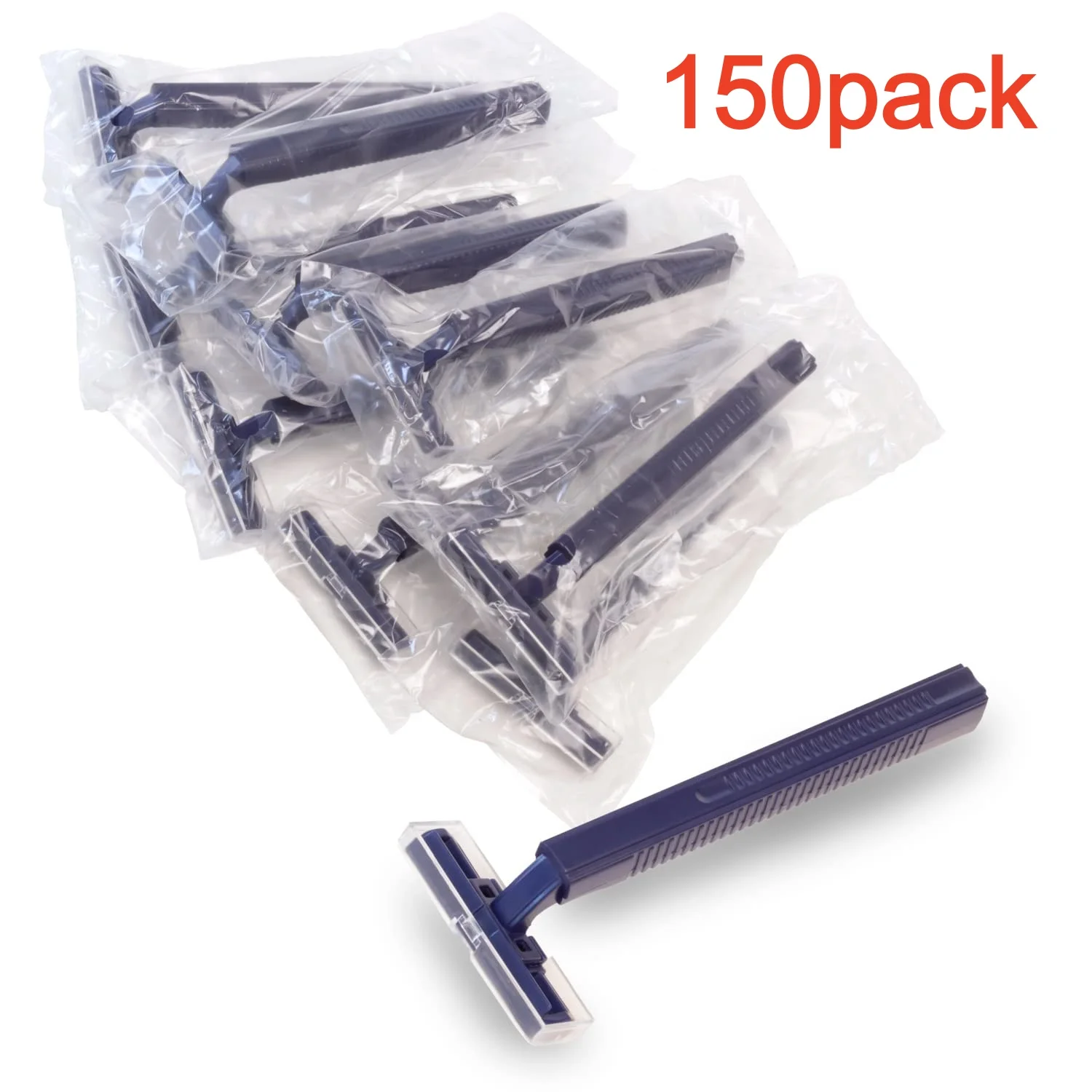 lot-de-150-rasoirs-jetables-a-double-lame-emballes-individuellement-avec-capuchon-de-securite-transparent-pour-le-rasage-le-camping-et-l'hotel