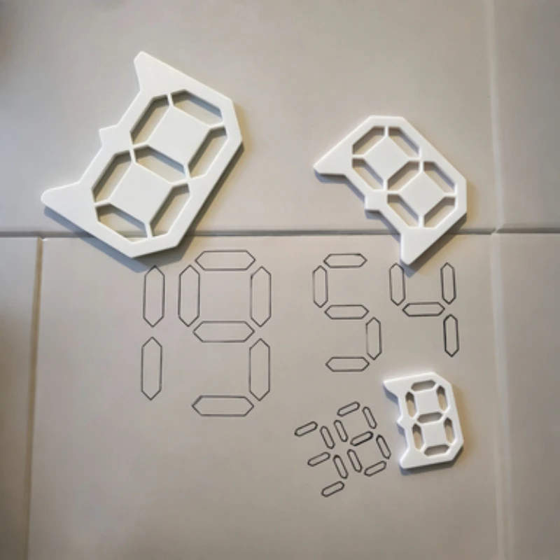 3 Stück hohle Zahl 8 Malschablonen aus Kunststoff, Airbrush-Vorlage, DIY, Scrapbooking, Zeichenschablone, Bastelzubehör