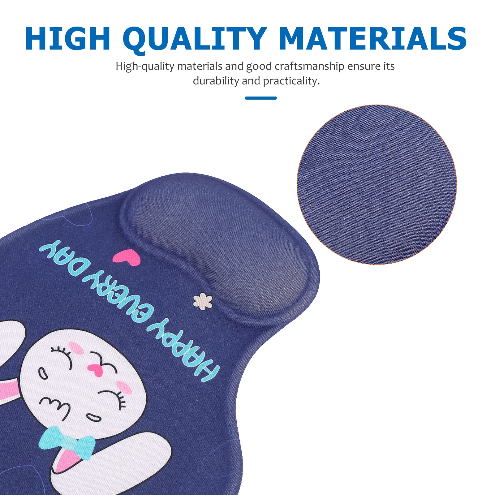 

Ergonomic Mouse Pad Wrist Rest Non Slip Gaming Desk Cushion Support Smooth Cloth Surface Silicone Professional Practical