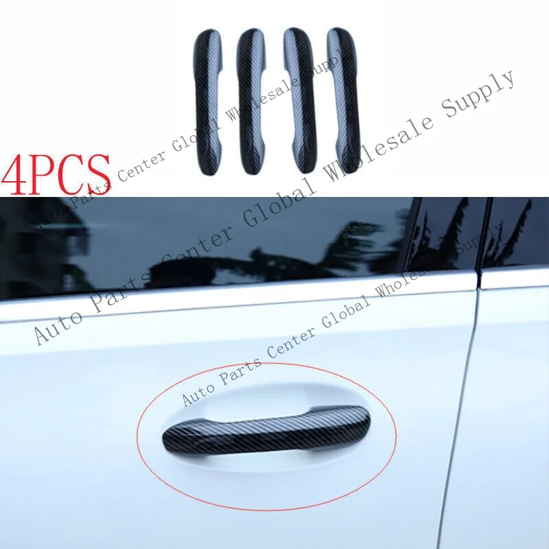 L+ For Benz C-Class 2022-2025 carbon fibre Side Door Handle Cover Shell Trim