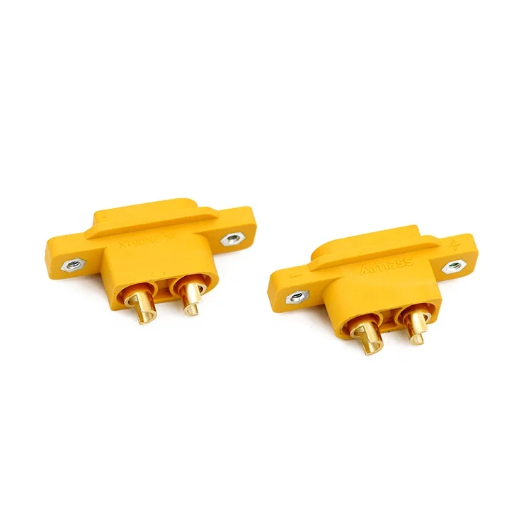 10PCS Amass XT90NE-M RC Flugzeug Modell Stecker Mit M2,5 Mutter Embedded Panel Und Festen Sitz Kompatibel Mit XT90E-M