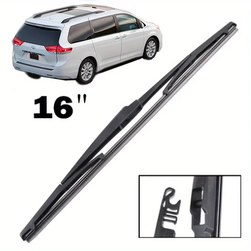 

16" Rear Wiper Blade Windshield Windscreen Clean Tailgate Window Car Rain Brush For Toyota Sienna XL30 2010 - 2020