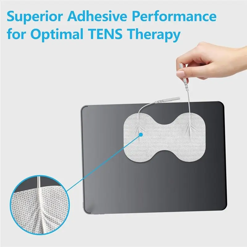 ملحقات وحدة A67P-TENS مقاس 4.5 × 6 بوصة وسادات قطب كهربائية كبيرة على شكل فراشة توافق عالمي، عبوة من 5 قطع #2