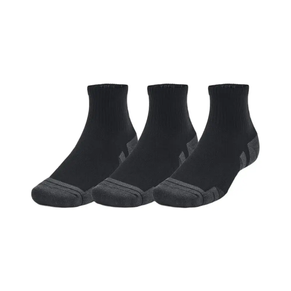 

Under Armour UA Performance Tech Two-Tone Training Comfort Non-Slip Sports Socks (Unisex) 3-Pack, Black 1379510-001