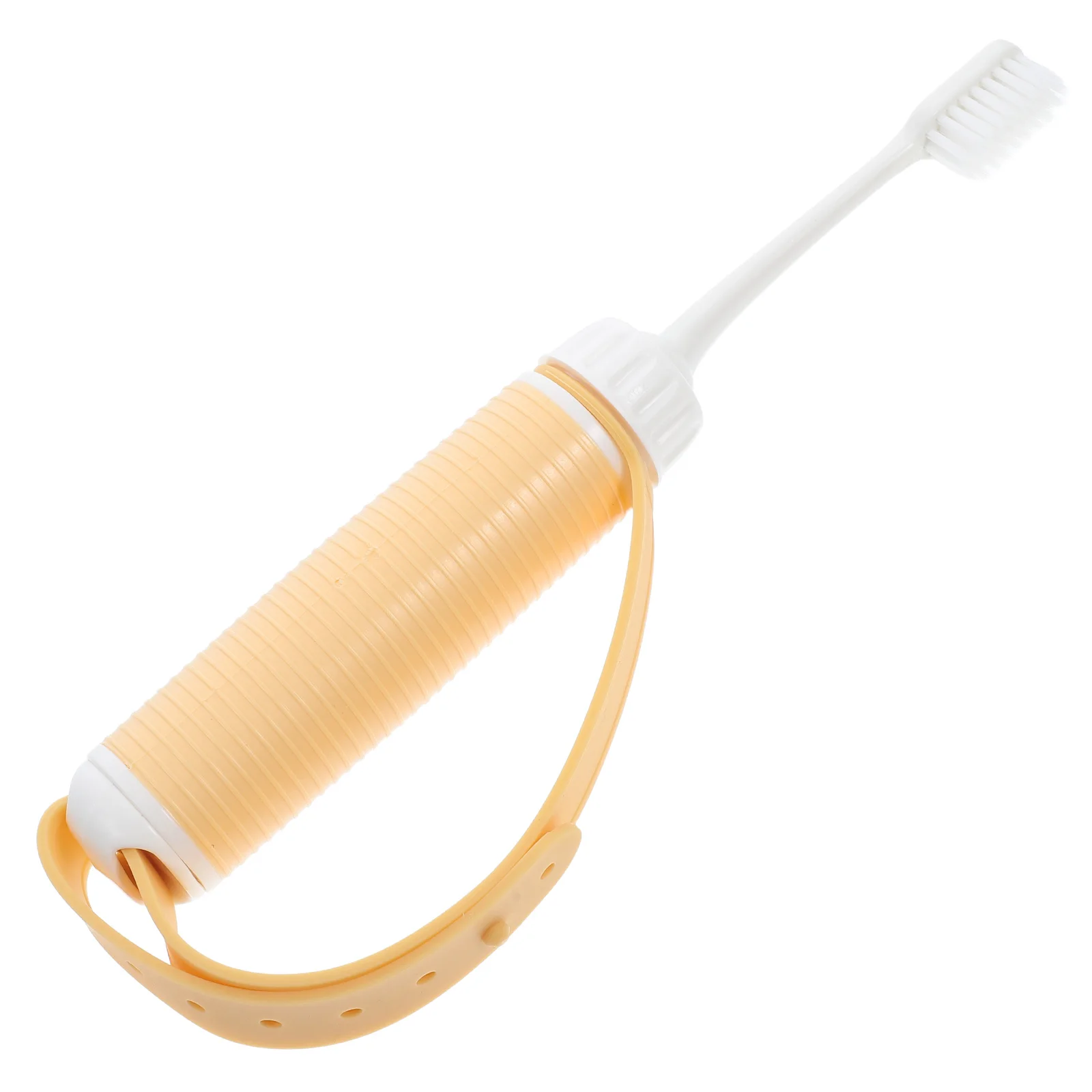 

Elderly Auxiliary Toothbrush Soft Adult Brush Bathroom Devices Yellow Silica Gel Handicap Parkinson Gum Safe Reliable