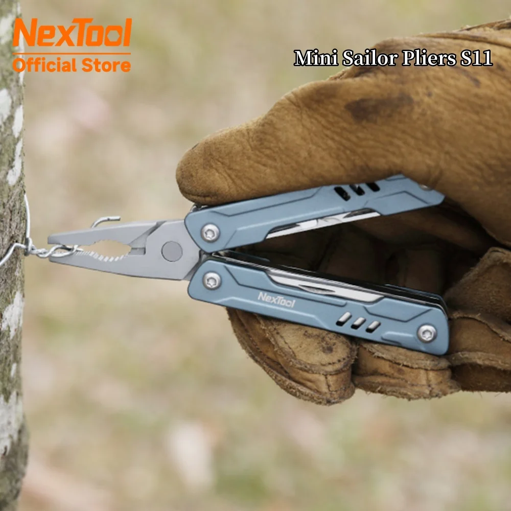 NexTool Mini pinza da marinaio S11 pinza multiutensile 12 in 1 strumenti tascabili pieghevoli forbici per cacciavite utensili manuali portatili EDC per esterni