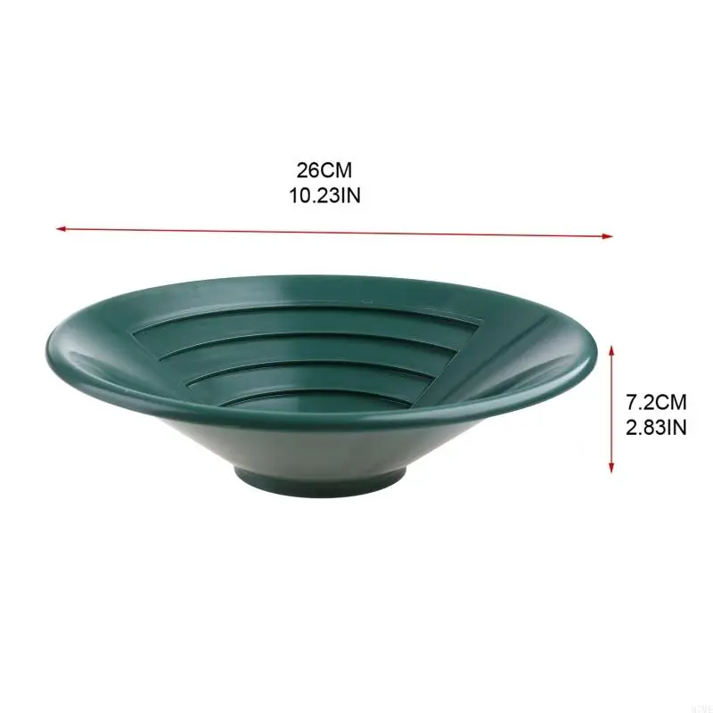 Chảo vàng 10 inch ngoài trời 37ME có rãnh để tìm kiếm vàng Green River