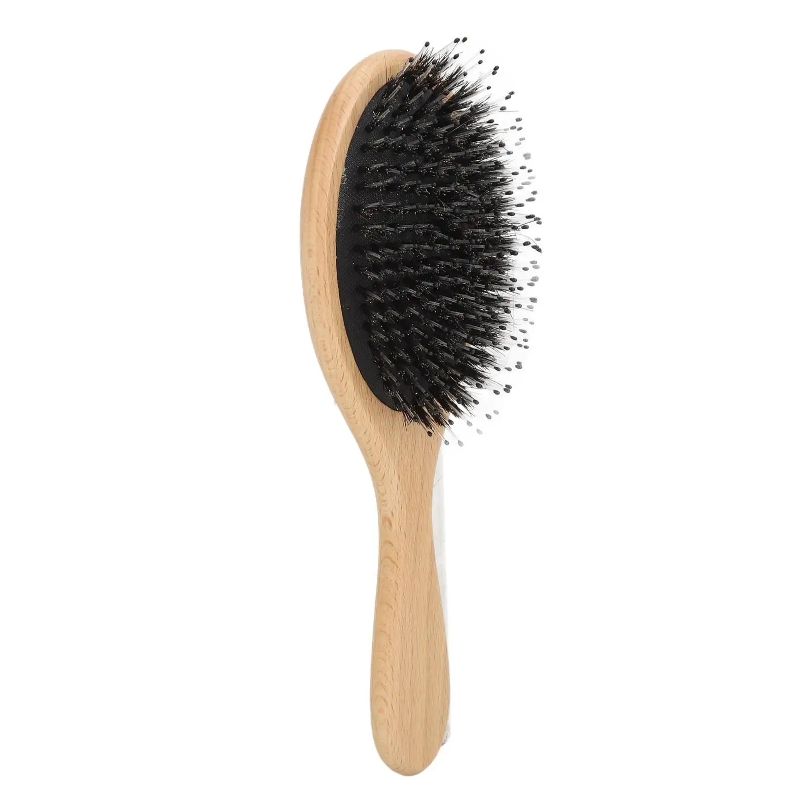 Wooden Paddle for hair Brush with Oval Cushion - Detangling & Scalp Massage Tool for men & Women - Salon Styling Essential