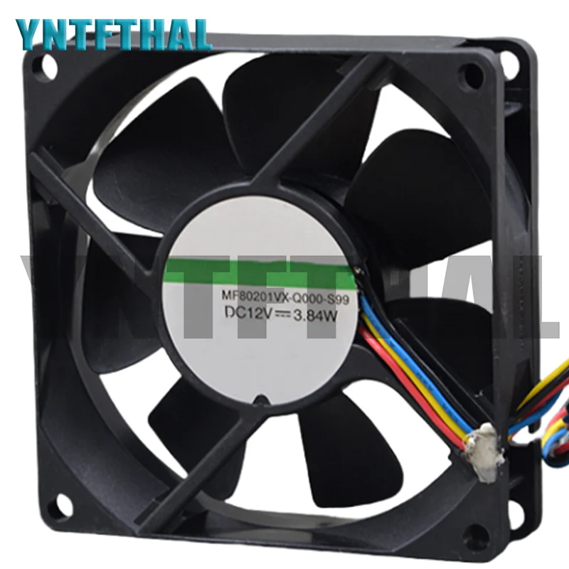 MF80201VX-Q000-S99 속도 제어 선풍기, 4 라인, 12V, 3.84W, 80x80x20mm