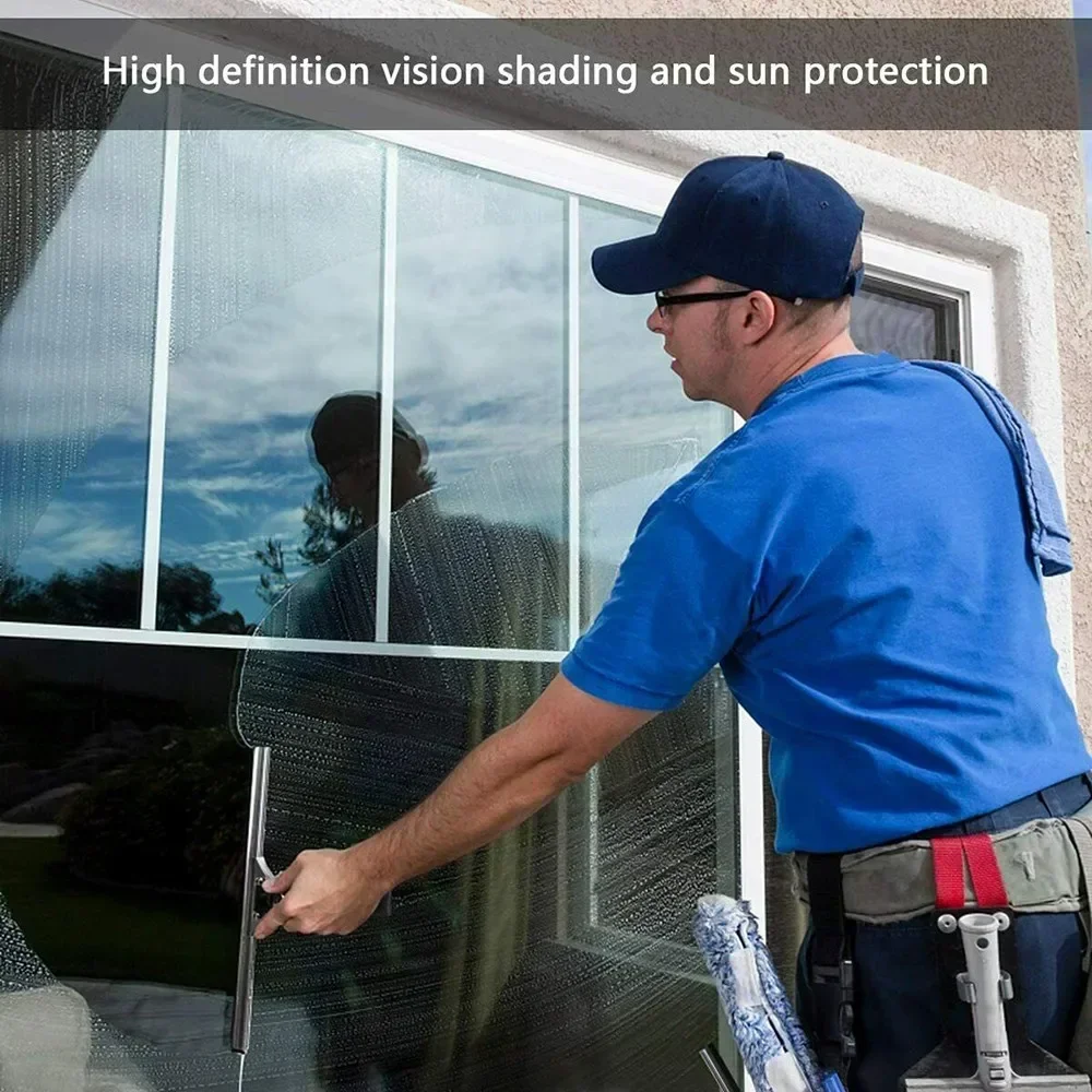 

Heat Insulation Mirror Film PET Reflective Accessories One Way Mirror Sticker UV Solar Way 60cm X 200cm Film New