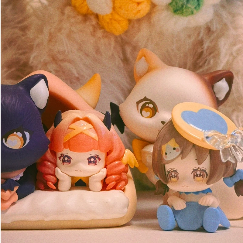 Echte Sweet Emily Cat Moni Cat Companion Series Blind Box Designer Speelgoed Garage Kit Schattige pop cadeau voor meisje Desktop Ornament