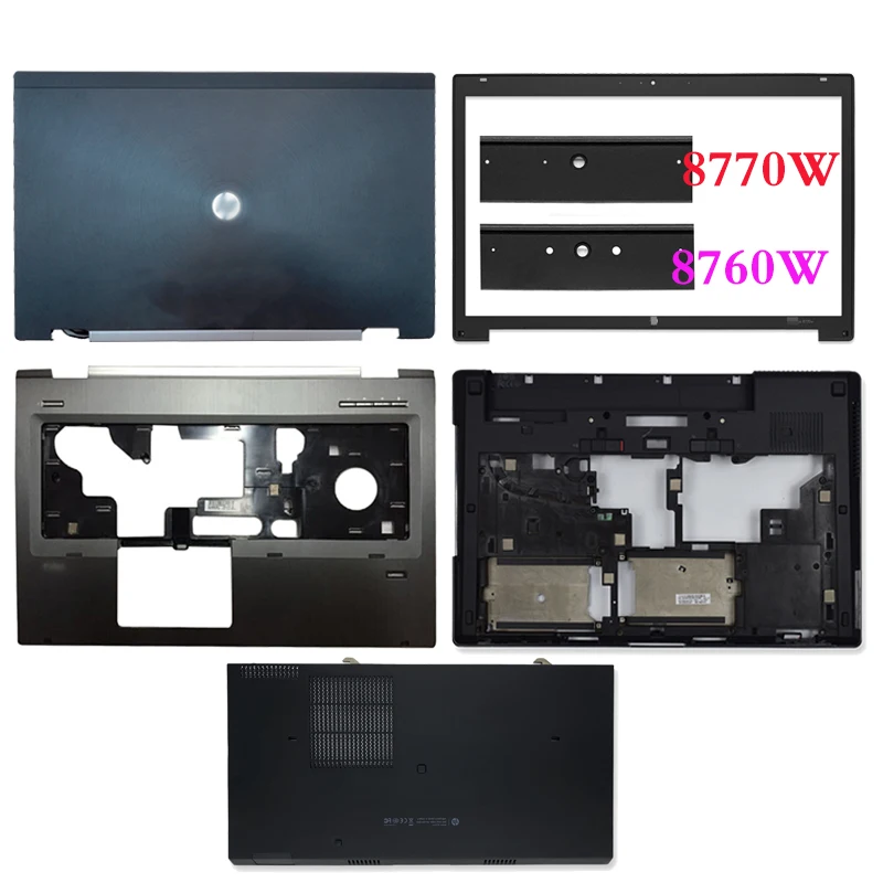 

New Genuine Laptop Case For HP EliteBook 8760W 8770W LCD Back Cover/Front Bezel/Palmrest/Bottom Case/Bottom Base Door Cover