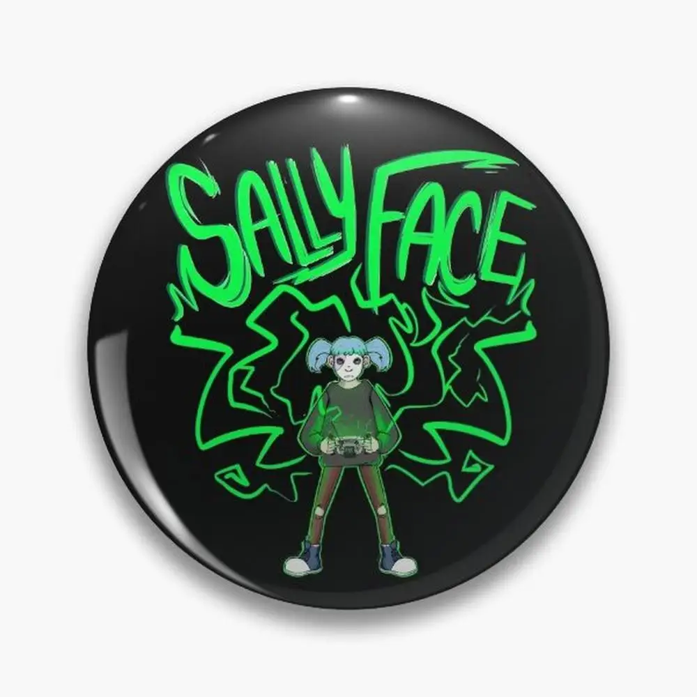 Sallyface Super GearBoy graphic Pin Buttons Brooches  Jewelry Accessory Customize Brooch Fashion Lapel Badges