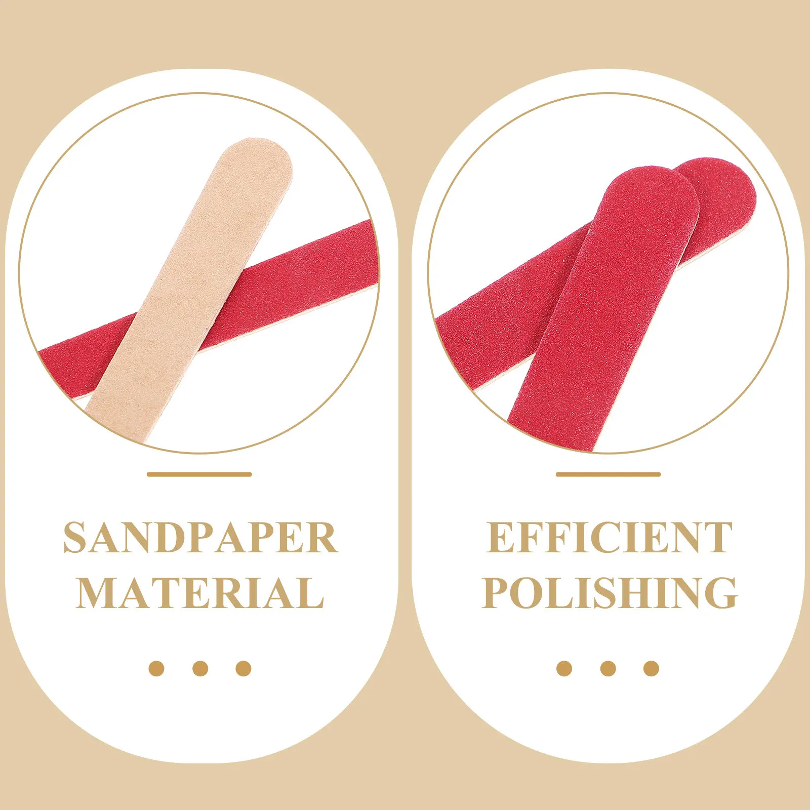 40Pcs Polishing Sticks Sanding Tool Craft Polishing Sticks for Wood Metal Plastic Finishing Supplies Sanding Stick