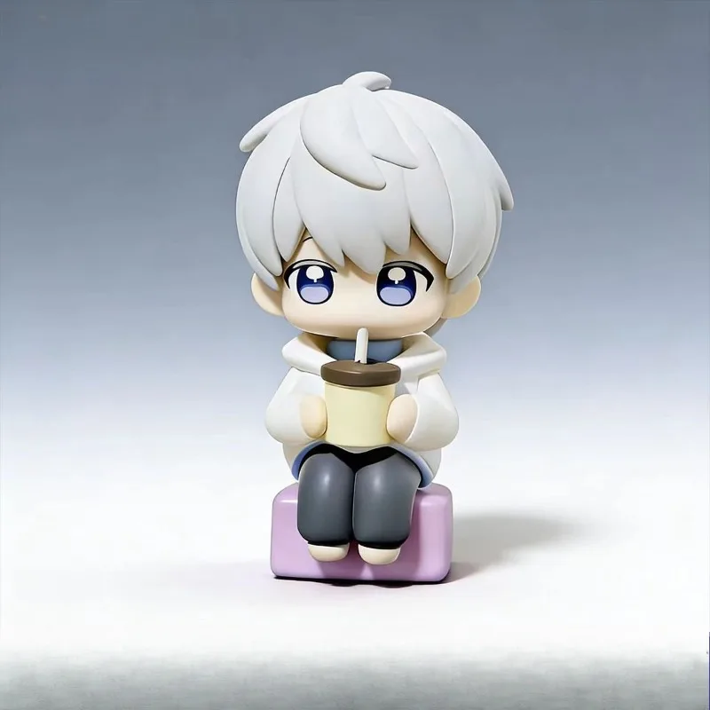 

Anime Love and Deepspace Xavier Cartoon Figure Sitting Posture Doll Model Desktop Ornament Game Collection Birthday Gifts