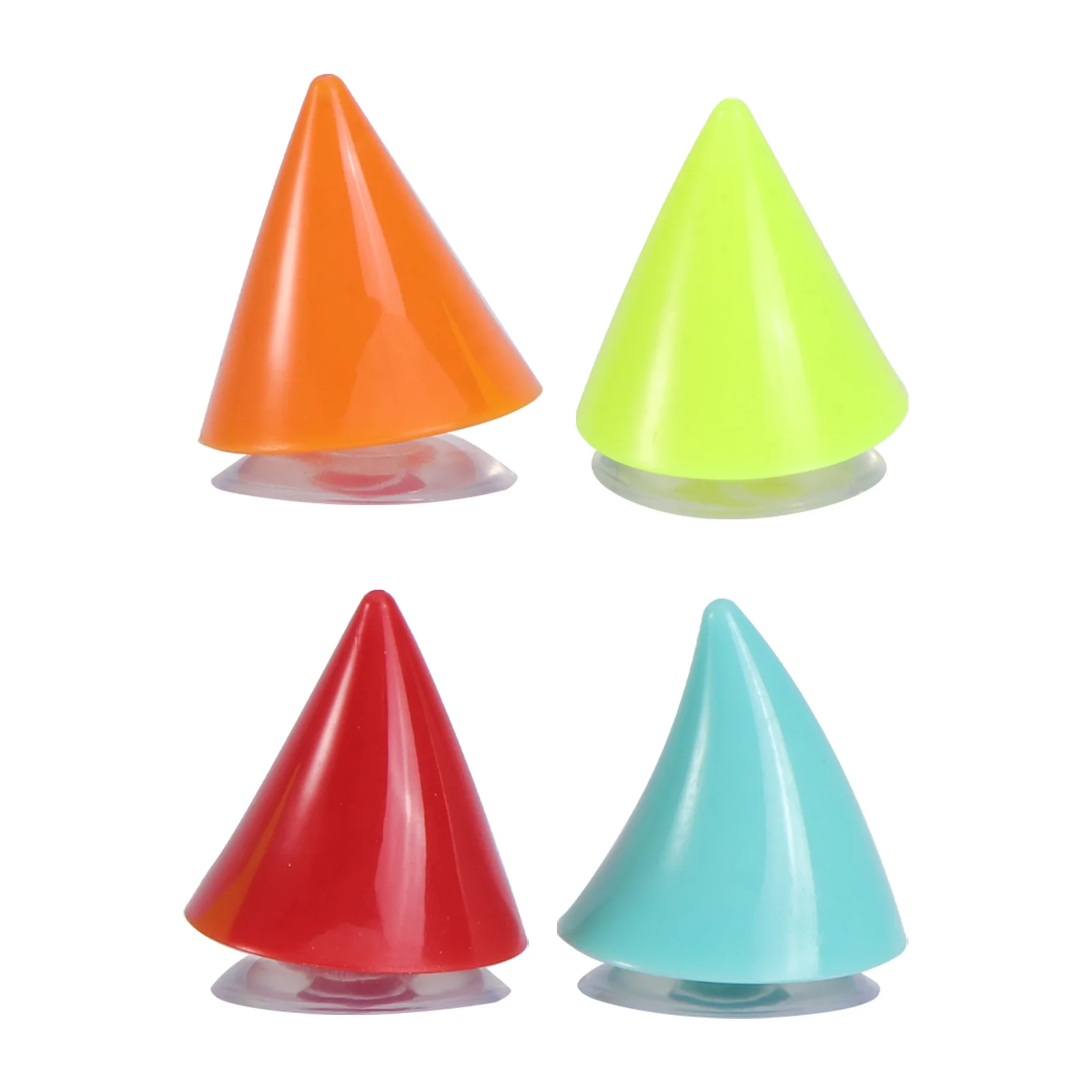 

4 pcs Horn Decoration Motorcycle Headwear Suction Cup Durable Scratch-Proof Universal For Smooth Surface Motorbike