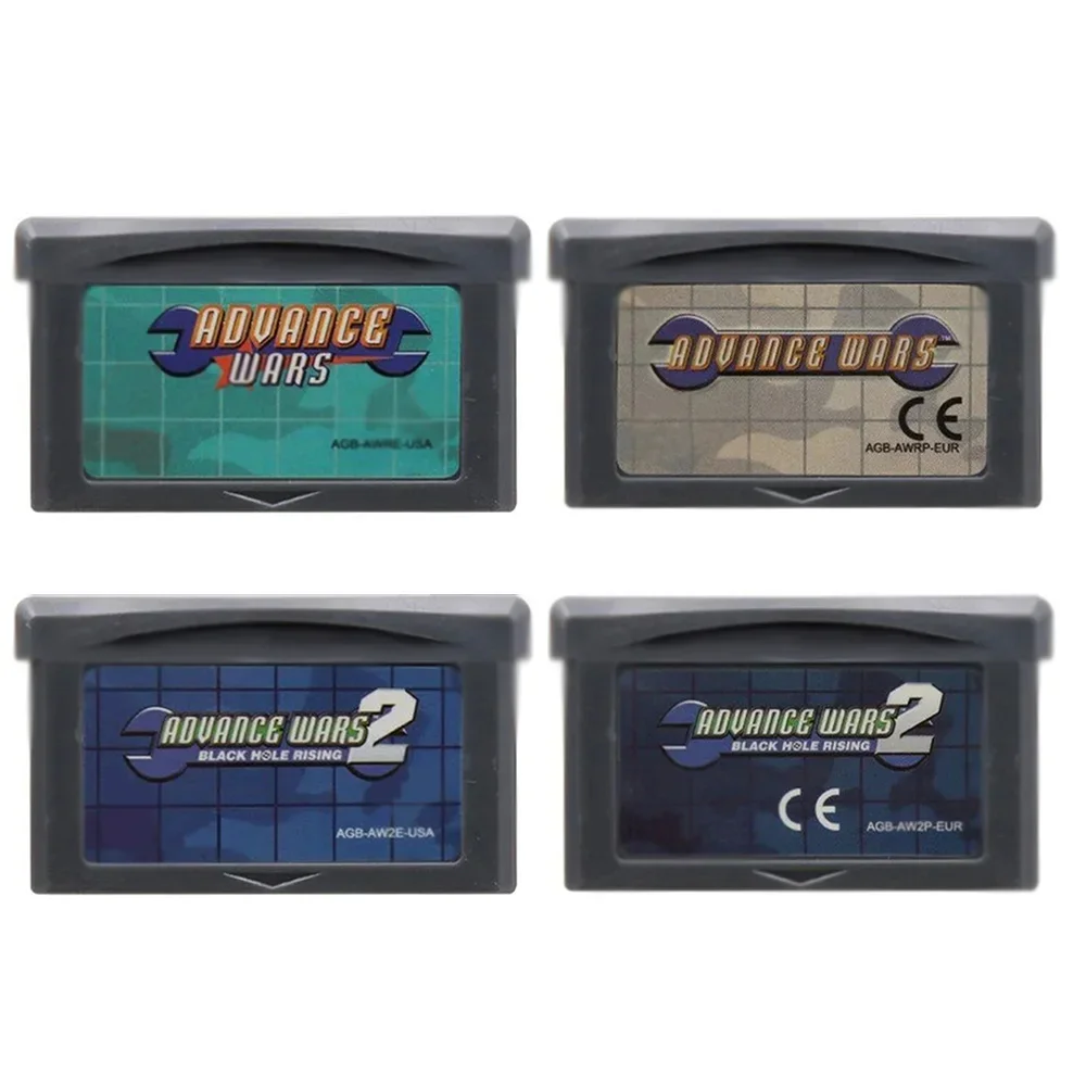 GBA Video Game Cartridge 32 Bit Games Card Turbo Revival Summon Night Klonoa Advance Wars Shining Soul Metal Slug Breath Fire II view 6