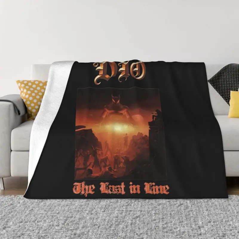 Dio Last In Line Ronnie James Dio Blanket Velvet New Style High-Quality Couch Blanket Machine Washable