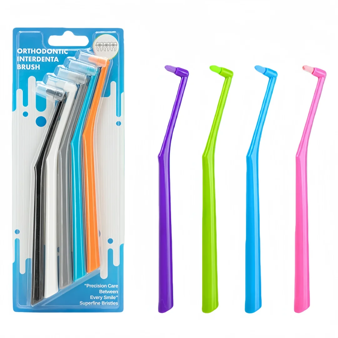 3/5/8pcs Oral Interdental Brush Single-Beam Soft Teeth Cleaning Toothbrush Oral Care Tool Small Head Soft Hair Implant Adult