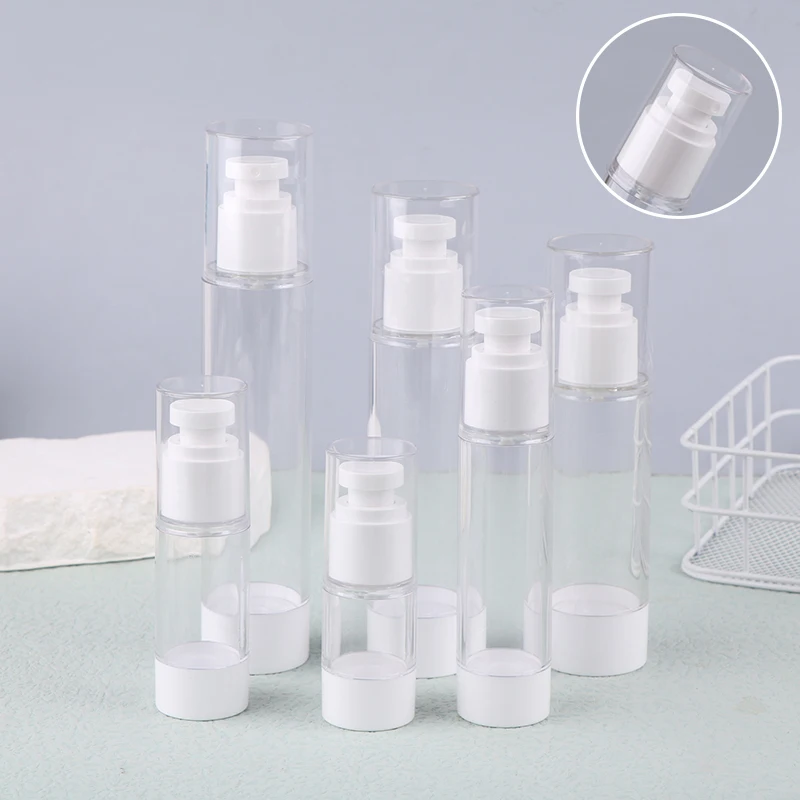 1Pcs Vacuum Spray Lotion Bottle Travel Cosmetic Container Lotion Pump Bottle Facial Cream Airless Bottle Skin Care Split Bottle