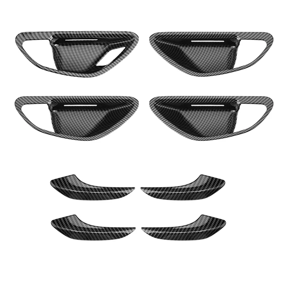 

Car Inner Door Handle Cover Door Bowl Decoration for Mercedes-Benz C-Class W205 2015-2021 Carbon