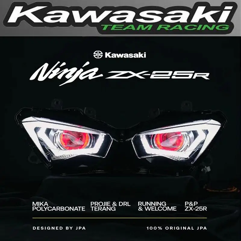 

Promotion Kawasaki ZX25R ZX4R Modified Parts Headlight Assembly JPA Motorcycle, Headlights