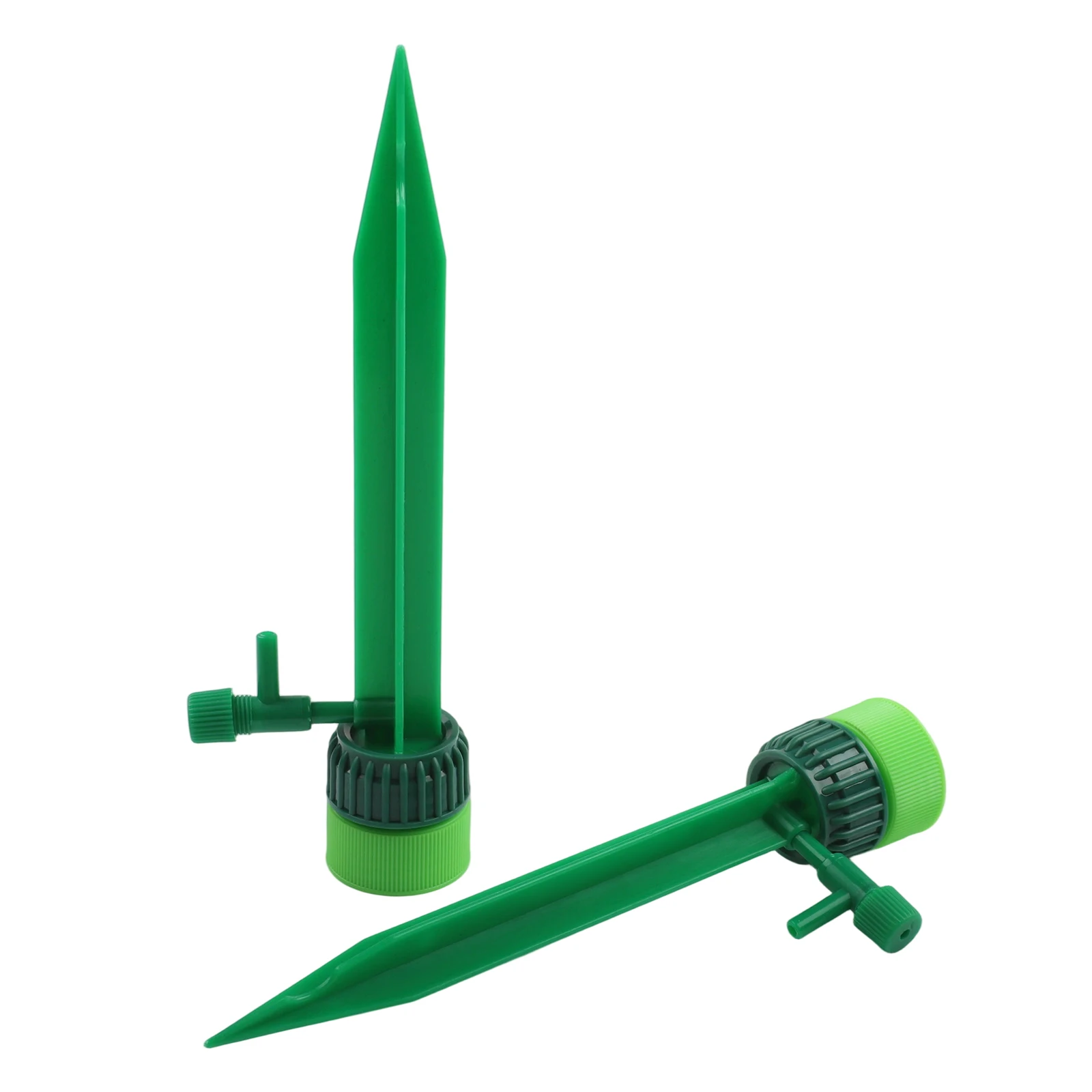 Self Watering Spike System Featuring Adjustable Valve for Customizable Drip Rate to Support Long Term Plant Hydration