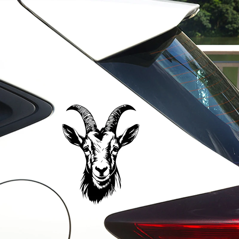 

1pc Goat Pattern Vinyl Sticker - For Car Motorcycle Laptop Creative Decal Windshield Decoration Vinyl Car Accessories