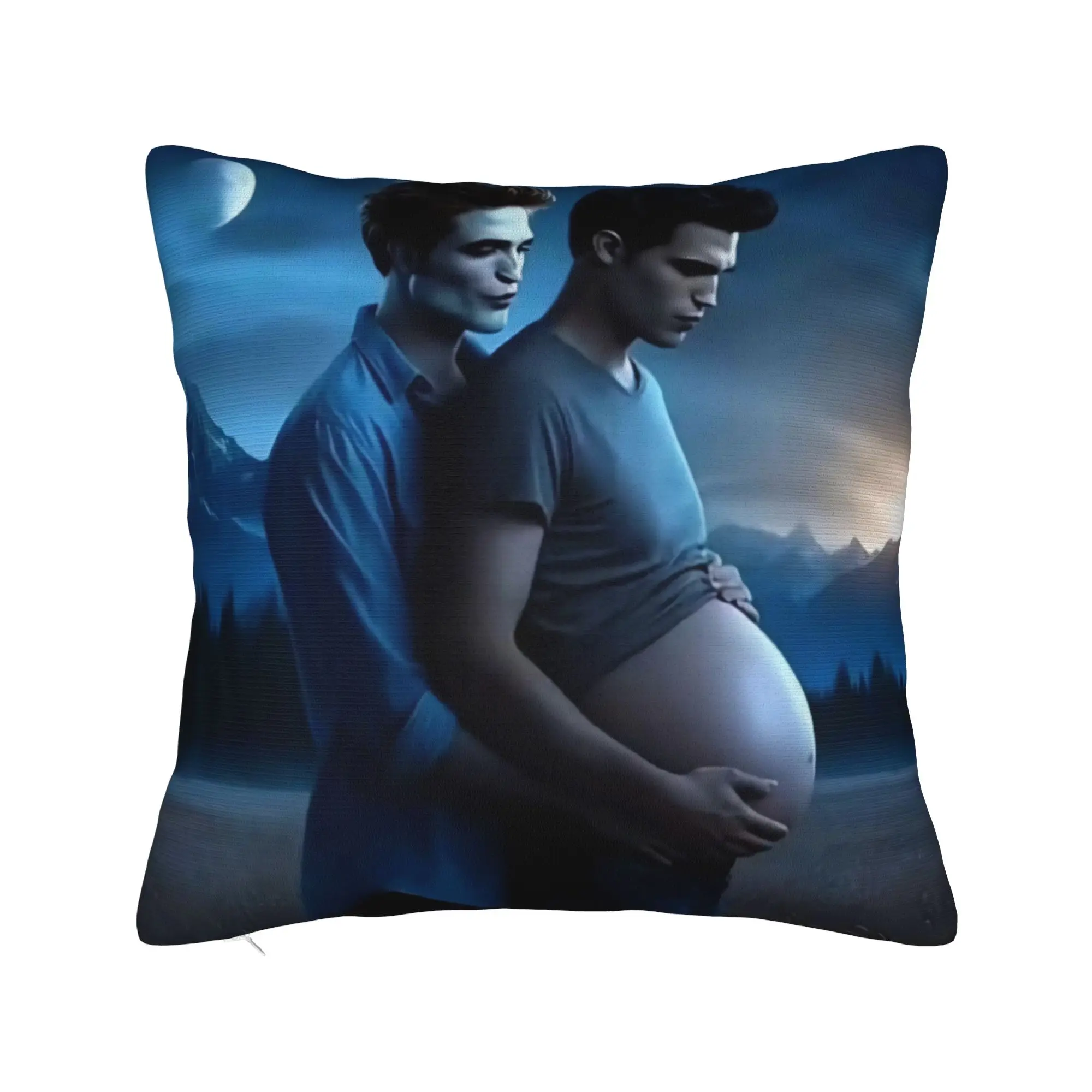 Pillow Cover Twilight Saga Edward Bella  Cute Funny Pillow Case For Living Room Chair Pillowcases