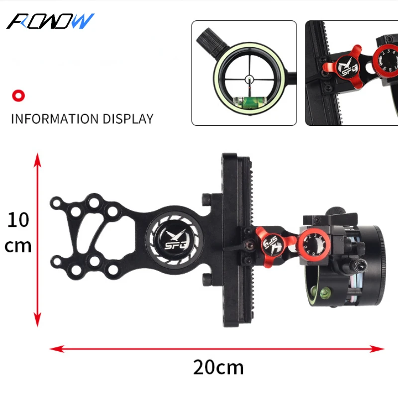 Rowow Schwungrad Ein nadel Compound Riemens cheibe Bogen Schnell verstellung Visier Bogen und Pfeil Bogens chießen Ausrüstung