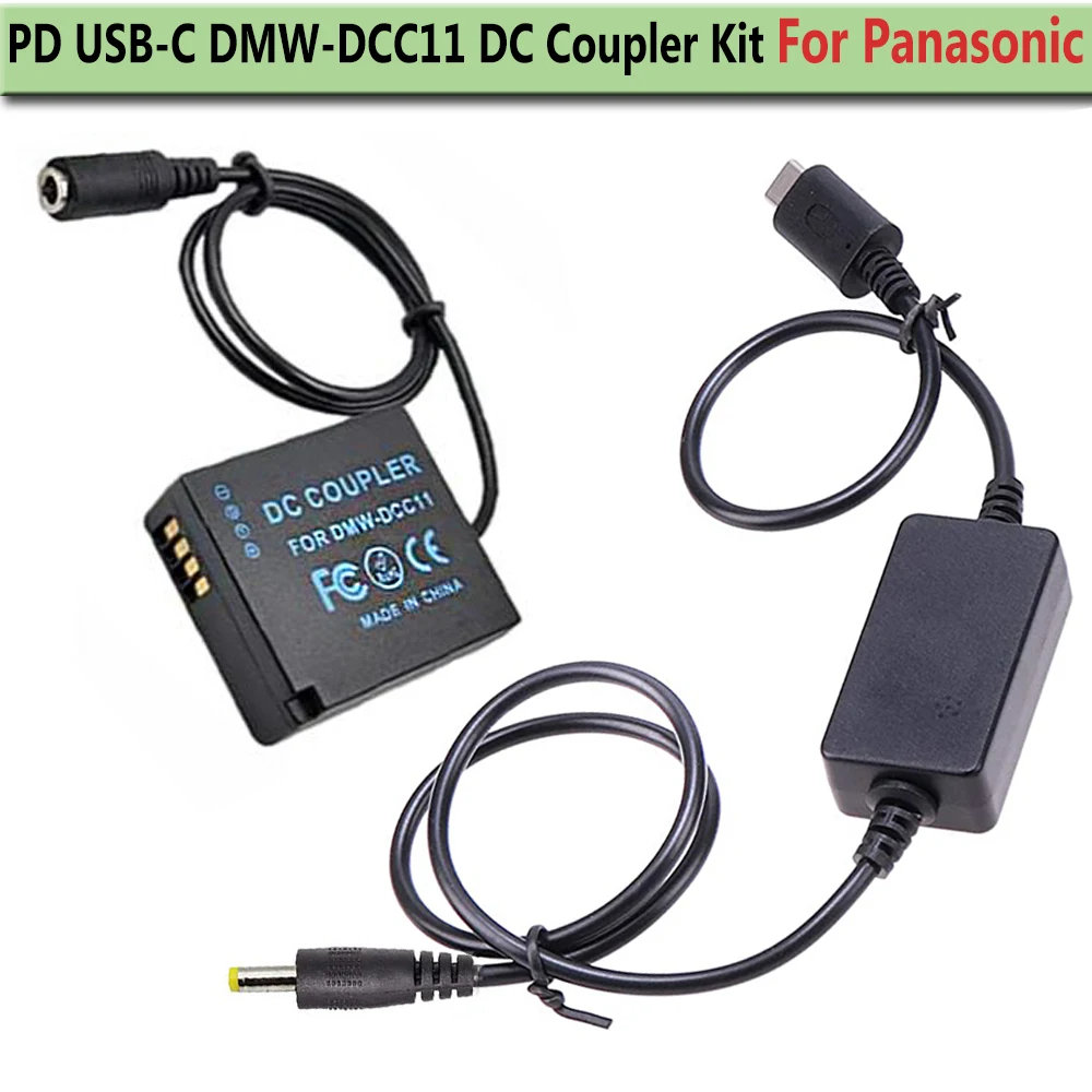PD USB-C крышка + DMW-DCC11 DC сменный аккумулятор DMW-BLG10 для Panasonic Lumix DMC GX85 LX100 GX7 GF3 GF5 Mark II GX85K