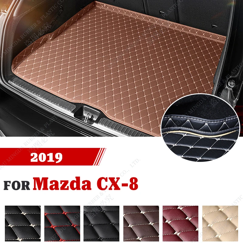 

3D Surrounding Design Waterproof Car Trunk Mat For Mazda CX-8 7-seats 2019 Custom Car Accessories Auto Interior Decoration