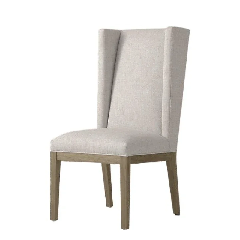 American light luxury all-solid wood dining chair household soft bag backrest dining table book table chair modern simplicity