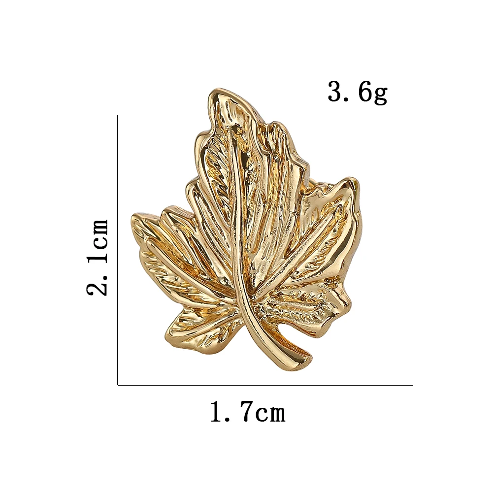 Fashion Maple Leaf Brooch Plants Enamel Pins Lapel Backpack Hat Sweater Badge Clothing Accessories Jewelry Gift for Friends