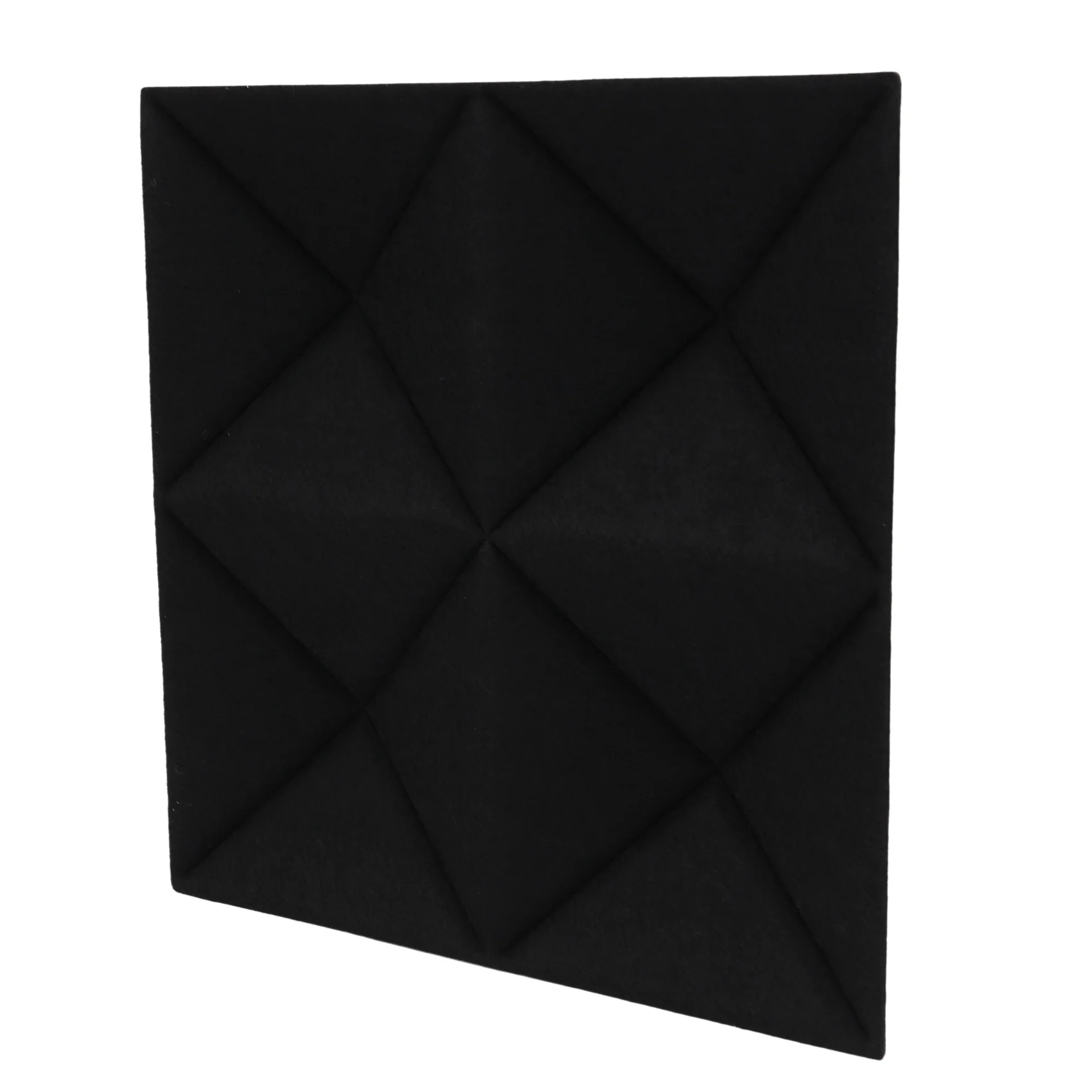 A64T-12Pack Pyramid Acoustic Absorption Panel,12X12X0.12Inch Soundproofing Panel,Great For Wall Decoration,Black