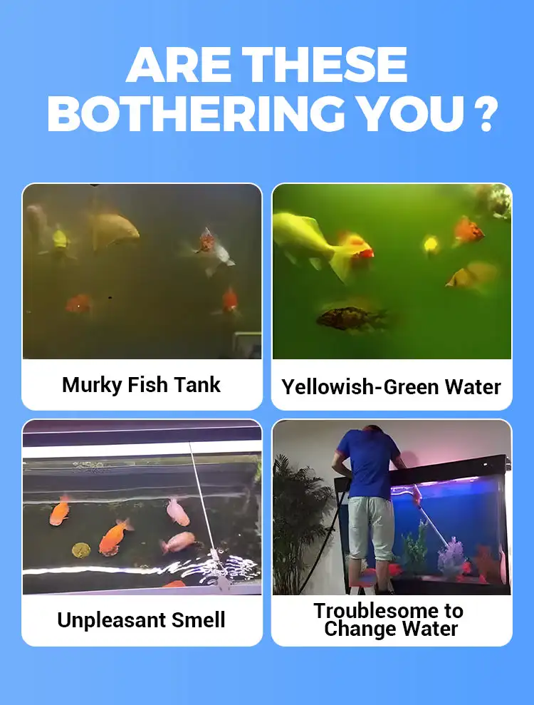 Yunliwei Aquarium-Wasserreinigungstabletten für Süßwasseraquarien, Ammoniak-Detoxifier, Algenentferner, Geeignet für Fischbecken – Detail 1