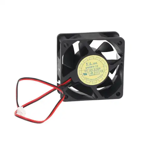 1Pc 60mm 2-Wire DC Cooling Fan 12V 0.5A Low Noise 60x60x20mm Cooler Fit for Y.L.Fan D60BV-12 3D Printer Extruder
