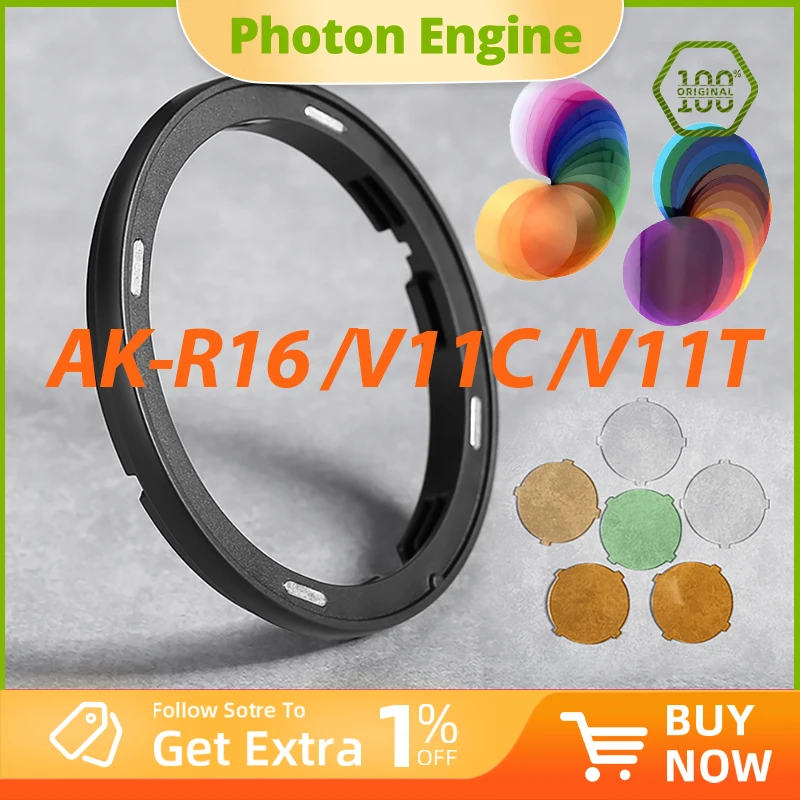 Godox V-11C V11C or V-11T V11T Color Filters for AK-R16 AK-R1 Compatible with Godox V1 V1PRO V100 Series Speedlite Flash