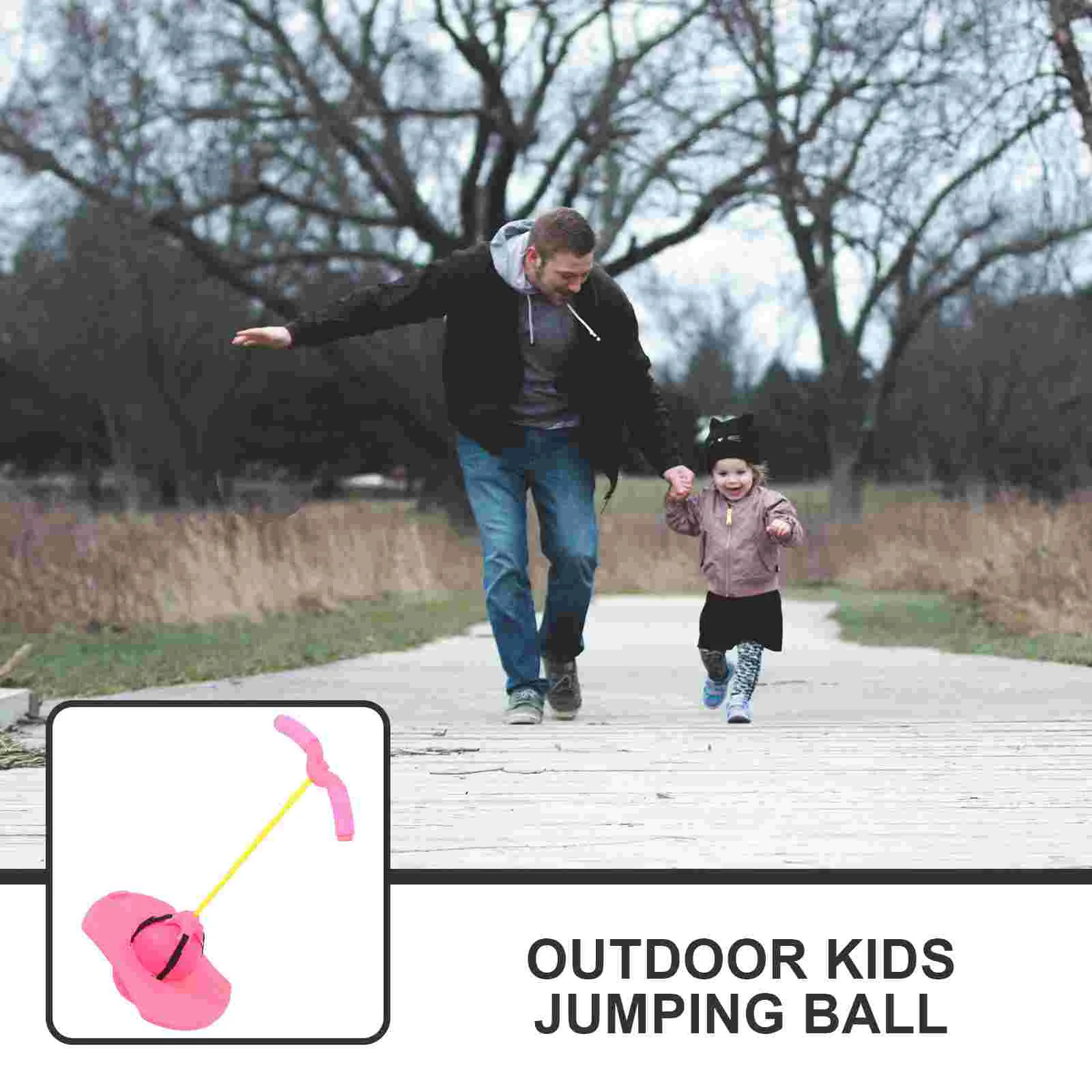 High Quality Kids Jumping Ball Toy Set Outdoor Sports Toy Exercise Ball With Handle Air Pump Needle Smooth Edges Toy