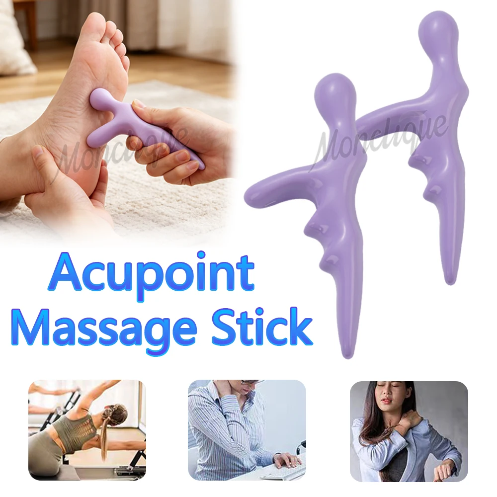 T-shaped Foot Massage Stick Portable Trigger Point Acupoint Press Deep Tissue Relaxed Muscles Improve Metabolism Foot Massager