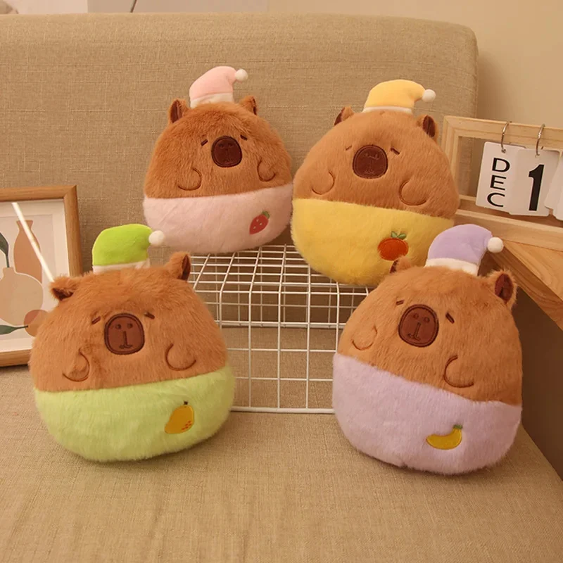 

Capybara Plush 21cm New Capybaras Plushie Soft Stuffed Animal Toys Girl Birthday Gifts Room Home Decor Pillow Dolls Decoration