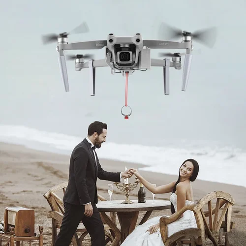 Imagen 2 del producto BRDRC Sistema de caída para DJI Air 2S/Mavic Air 2 Dispositivo de transporte lanzador de lanzamiento de aire con tren de aterrizaje accesorio de entrega de larga distancia